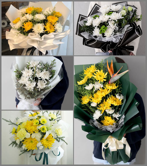 广东湛江市吴川市兰石镇五一村白事花束代送